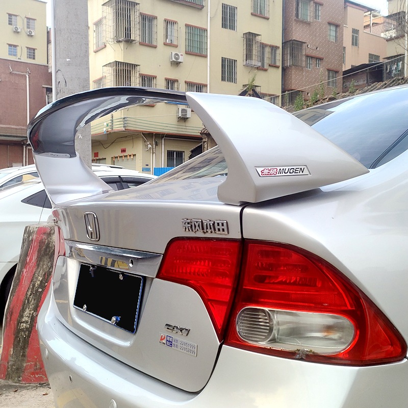 Suitable for 2006-2011 Civic Modified Rear Wing Siming Fd2 High-Top Perforated Installation Rear Wing Car Fixed Wing