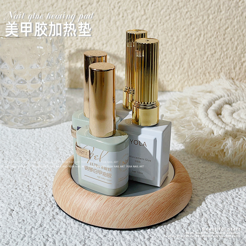Winter nail polish heater Nail Polish glue warmer phototherapy glue heating pad nail polish hot glue warmer