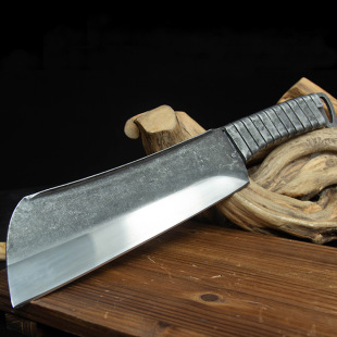 Longquan chivalrous Hall integrated forging Bone cutter stainless steel handle durable household kitchen knife thick Back Bone cutter firewood cutter
