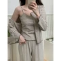 韩国亲肤条纹简约家居服