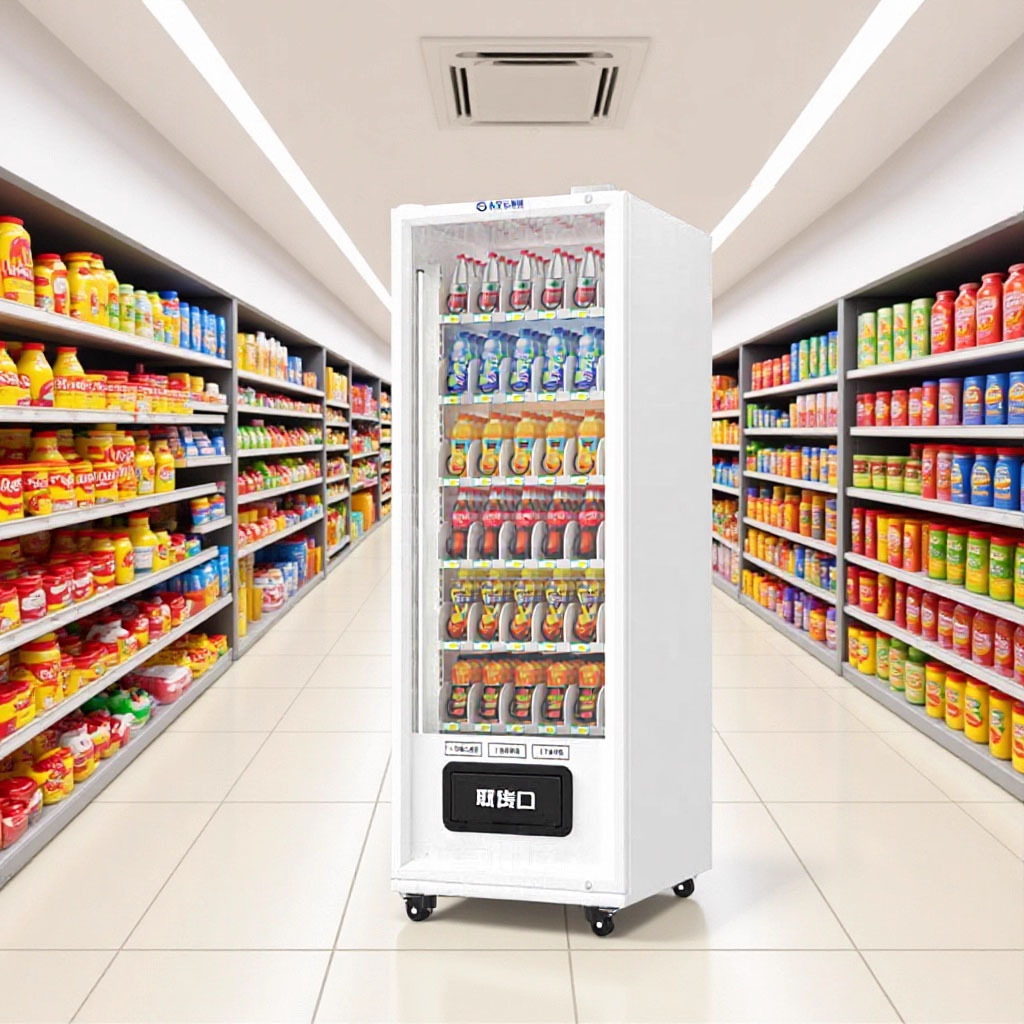 全自动售货机零食饮料无人自助贩卖机制冷泡面扫码商用智能售卖机