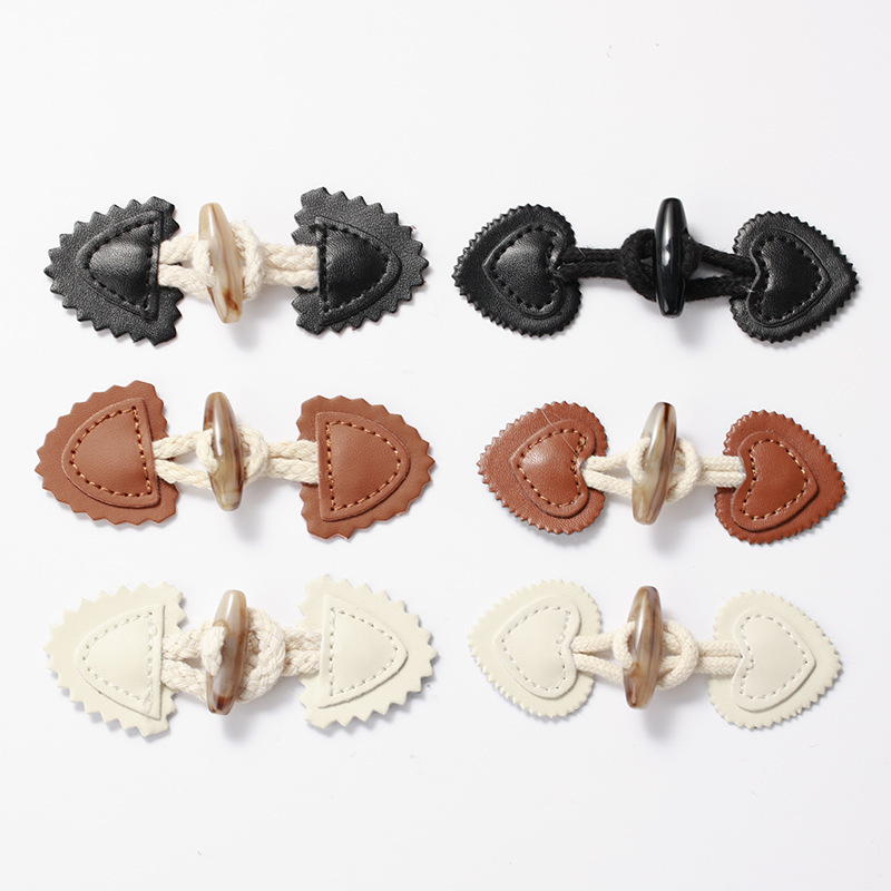 Horn Leather Resin Button Kidsren's Clothing Black Outwear Windbreaker Woolen Outwear Button Sweater Kidsren's Button