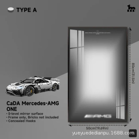 厚さ3.5CMの最新製品は、レゴ壁掛けビルディングブロックディスプレイフォトフレーム、メルセデスベンツAMGポルシェ吊り下げ額縁と互換性があります。