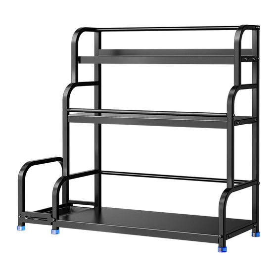 Kitchen Storage Rack Floor-Standing Seasoning and Seasoning Rack Countertop Knife Rack Finishing Storage Rack Kitchen Supplies Storage Rack