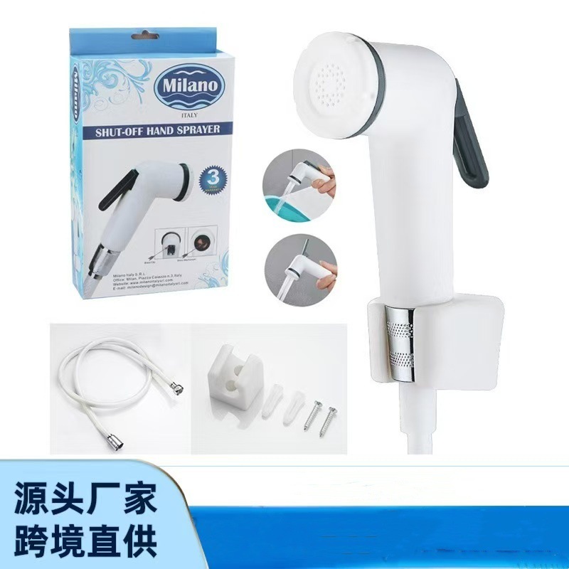 Grifos de ducha presurizados domésticos de fabricación de lavadora de mujeres, set de pistola de pulverización de inodoro, set de pistola de pulverización de enjuague, grifos de salida
