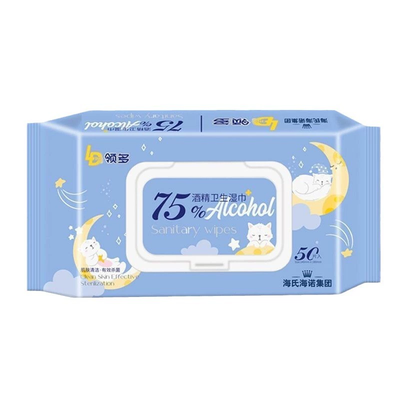 Heinodo 75 спиртовые гигиенические салфетки 50 шт. Влажные салфетки большого размера для очистки, дезинфекции и стерилизации