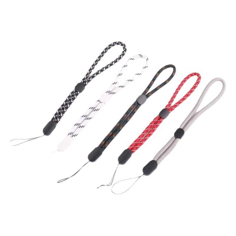 Woven Mobile Phone Lanyard, Polyester Adjustable Audio Flashlight Lanyard, Short Digital Product Phone Strap Wholesale