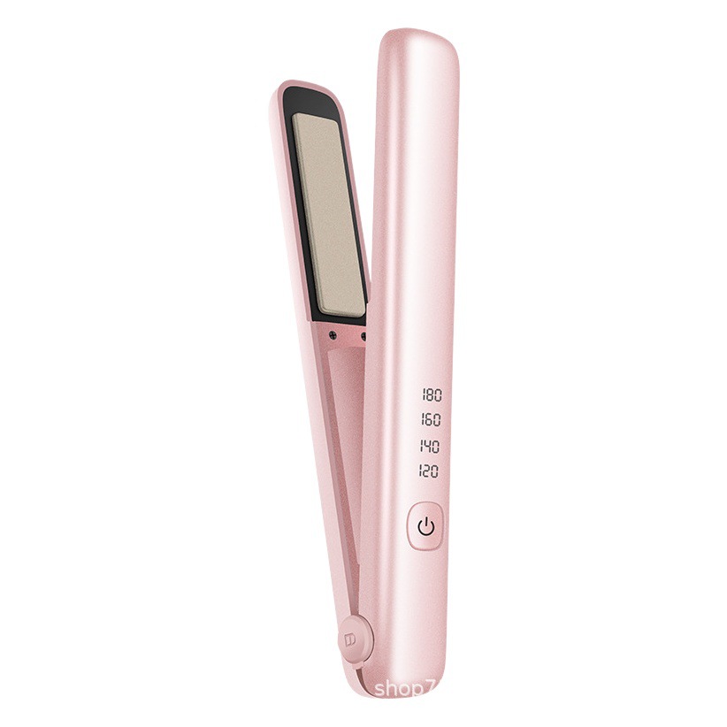 El Comercio exterior transfronterizo de carga USB inalámbrico rizador palo de pelo recto Pelo Rizado doble uso férula pequeña potencia esmalte cerámico clip recto
