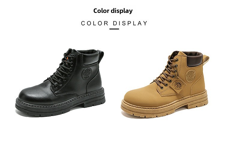 Herren Martin Boots High-top Britischer Stil Mit Dicker Sohle_voghion.com