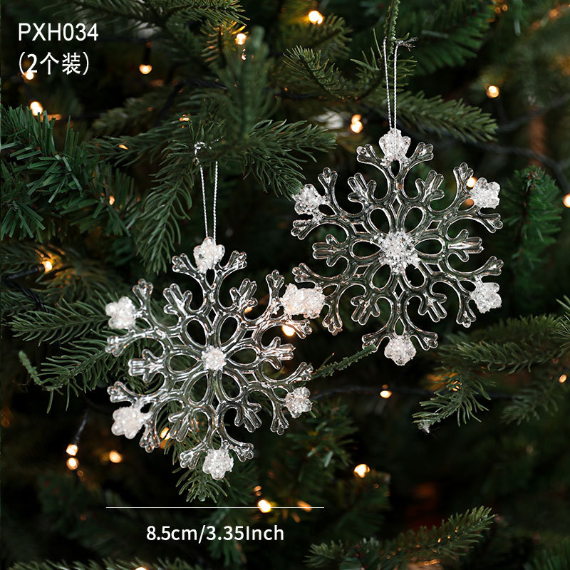 8.5CM snowflake style/2 pieces