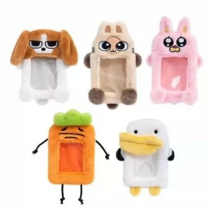 Big Dog Multi-Storey Plush Siamese Lip Angel and Demon Big Dog Multi-Storey Plush Card Holder Tanaka Card Holder