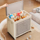 Large Capacity Large Household Flip Cover with Pulley Foldable Box Clothes Finishing Storage Box Clothes Quilt Storage Cabinet