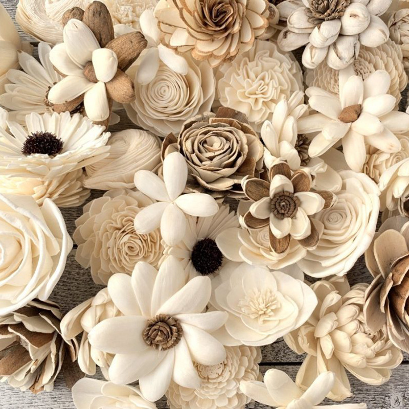 Multiple Options of Fragrant Straw Flowers for Home Decoration, Dried Flowers That Can Be Dyed and Punched with Holes for Insertion, in Stock for Dropshipping