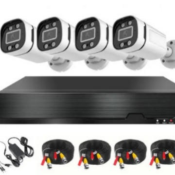 新款全彩夜视4路8路同轴高清AHD DVR摄像头监控套装防水枪机远程