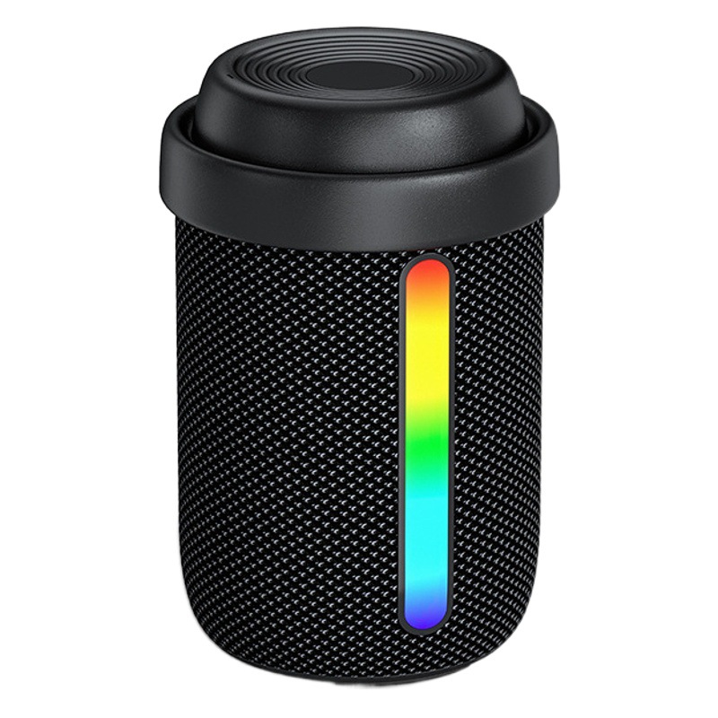 2024 nuevo altavoz inalámbrico Bluetooth con luz RGB portátil impermeable pequeño faro estéreo giratorio más volumen