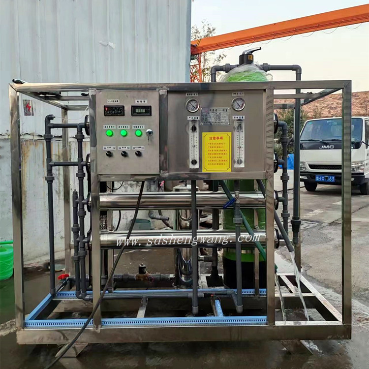反渗透 一体化全不锈钢设备 小型纯净水桶装售水机 胜王水处理