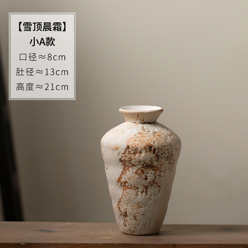 Jingdezhen Jiaxifeng vasos de cerámica retrógrados nostálgicos frascos de cerámica nueva sala de estar china estudio frascos de cerámica gruesa envío gratuito