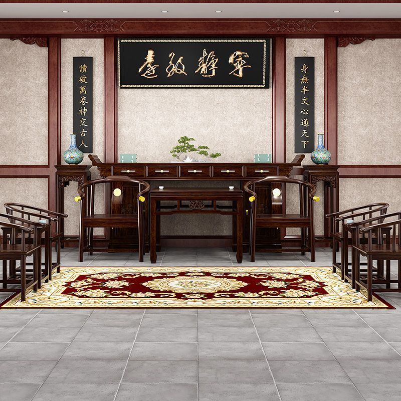 New Chinese-Style Six-Piece Solid Wood Altar Set, Four-Piece Hall Set, Eight Immortals Table, Rural Hall Furniture, Shrine