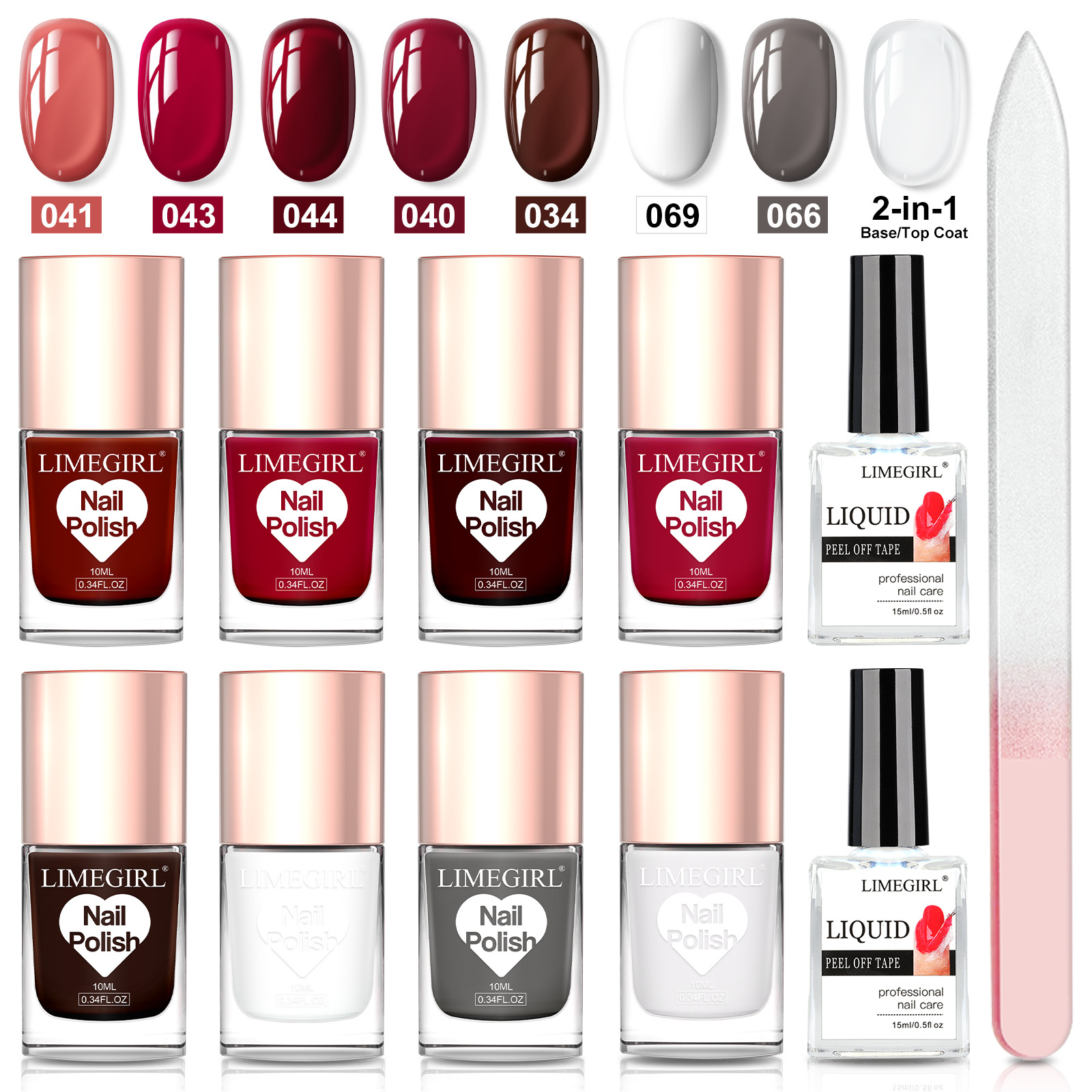 2025 nuevo salón de uñas transfronterizo especial color nude juego de pegamento de esmalte de uñas blanco esmalte de uñas rosa sin tostado duradero