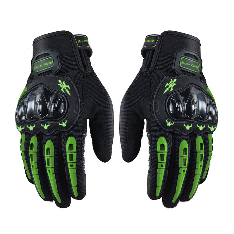 Guantes de pantalla táctil motocicleta caballero todoterreno guantes de dedo completo guantes de protección guantes transpirables