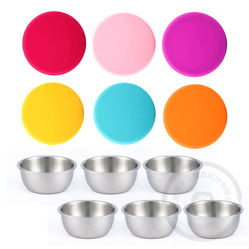 레귤러 스타일 작은 컵 6개(50ML) + 뚜껑 6개 *실리콘 뚜껑