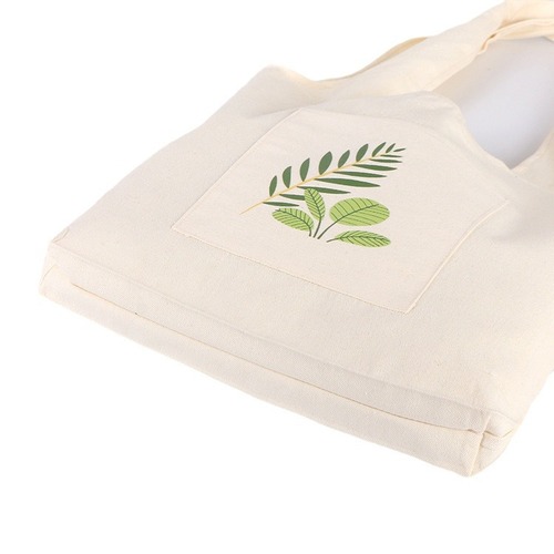 Custom Creative Advertising Student Empty Canvas tote bag with one-shoulder hand-held design