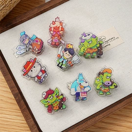 钥匙扣及钥匙扣配件;长尾夹装订夹;动漫立牌