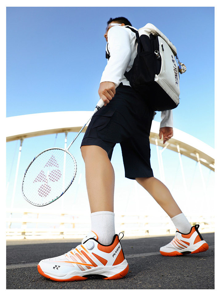 Giày thể thao cầu lông tennis chuyên nghiệp unisex siêu nhẹ thoáng khí chống trượt — 9212 Trăng Xanh, 9212 xanh nhạt, 9212 Đen Cam chi tiết 15