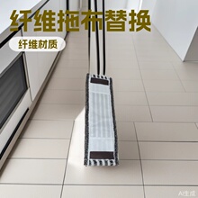平板拖把替换布棉头替换布尘推棉线毛巾65布套地拖布头
