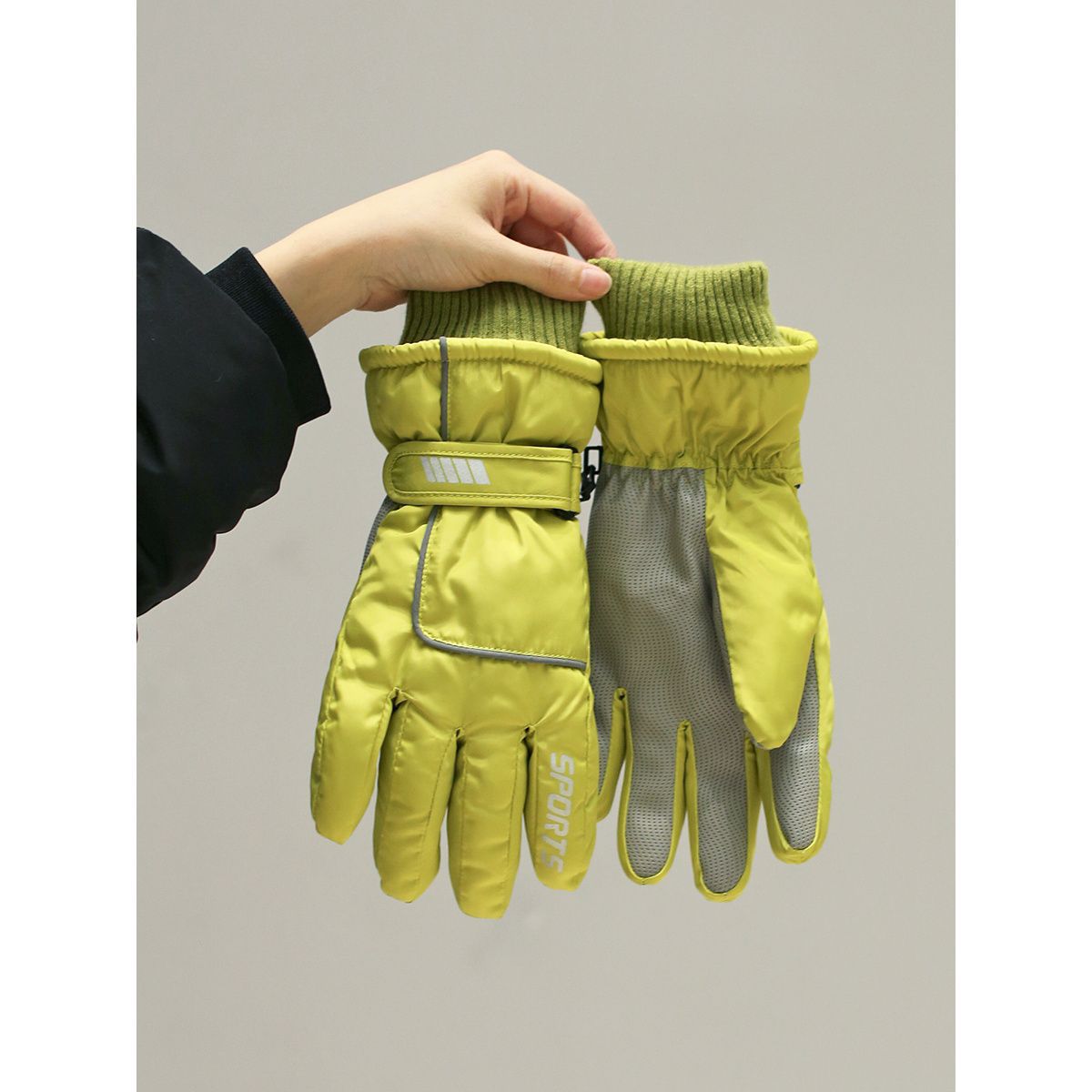 Vastag, meleg síkesztyű nőknek téli kerékpározáshoz, bársonyból készült, szélálló, hidegálló, vízálló, csúszásgátló és kopásálló anyaggal._voghion.com