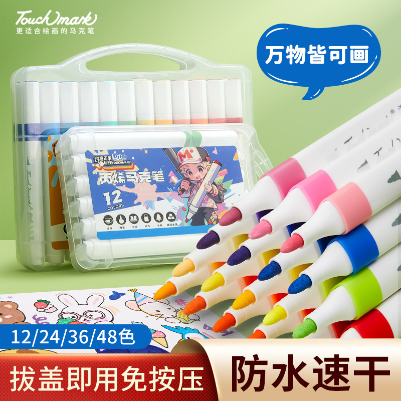 Triangular Crylene Mark Pen Children's Dispoperly Color Color…