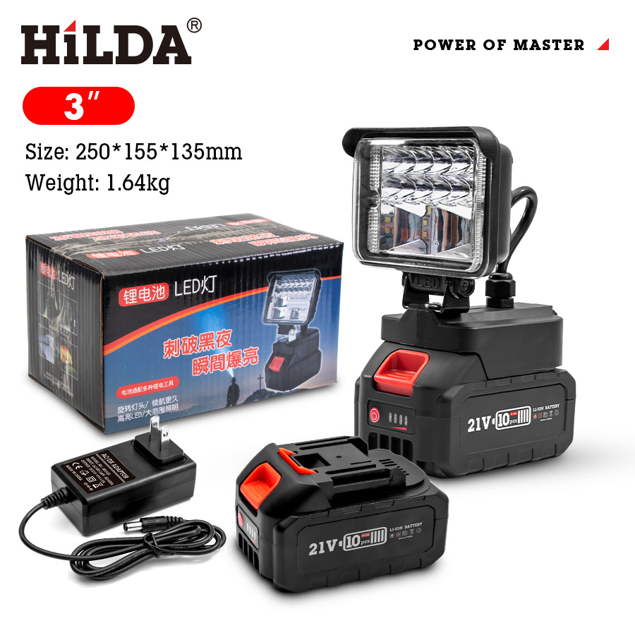 El estándar europeo 3 pulgadas llevó la lámpara de la iluminación con dos electricidad y una carga (3000 mA con el indicador digital)