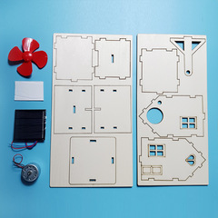 太陽能小屋兒童科普手工diy科技小製作小學生益智科學實驗材料包