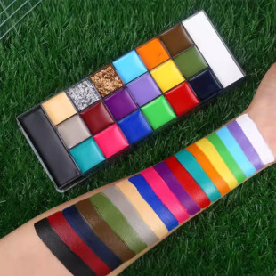 2023 European and American Cross-border Face Color Halloween Paint Face Graffiti Waterproof Face Paint No logo