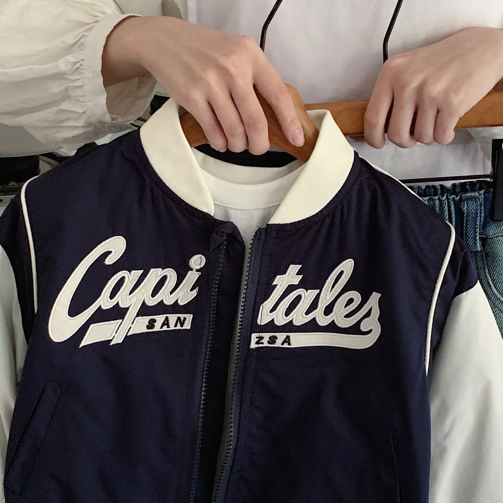 Manteau d'automne pour garçons 2024 nouvel article pour garçons et filles, version coréenne d'un ensemble de combinaison de baseball élégant pour enfants_voghion.com