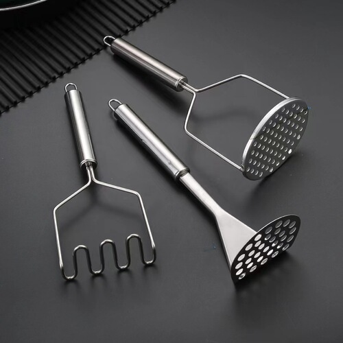 Manufacturer wholesale stainless steel potato baby food masher manual masher household potato press kitchen tools