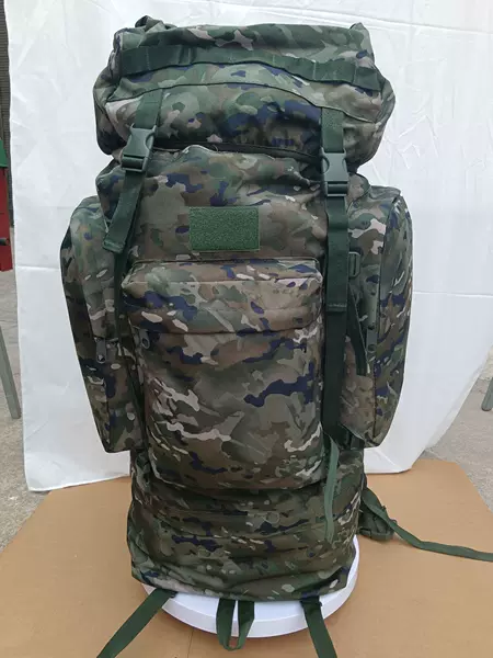 110L New Camouflage Backpack, Men's Large-Capacity Backpack, Outdoor Camping and Mountaineering Bag, Waterproof
