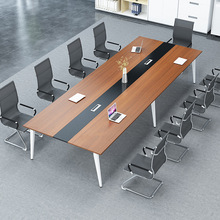 简约会议桌长桌现代小型简易会议室培训洽谈桌大长条办公桌椅组合