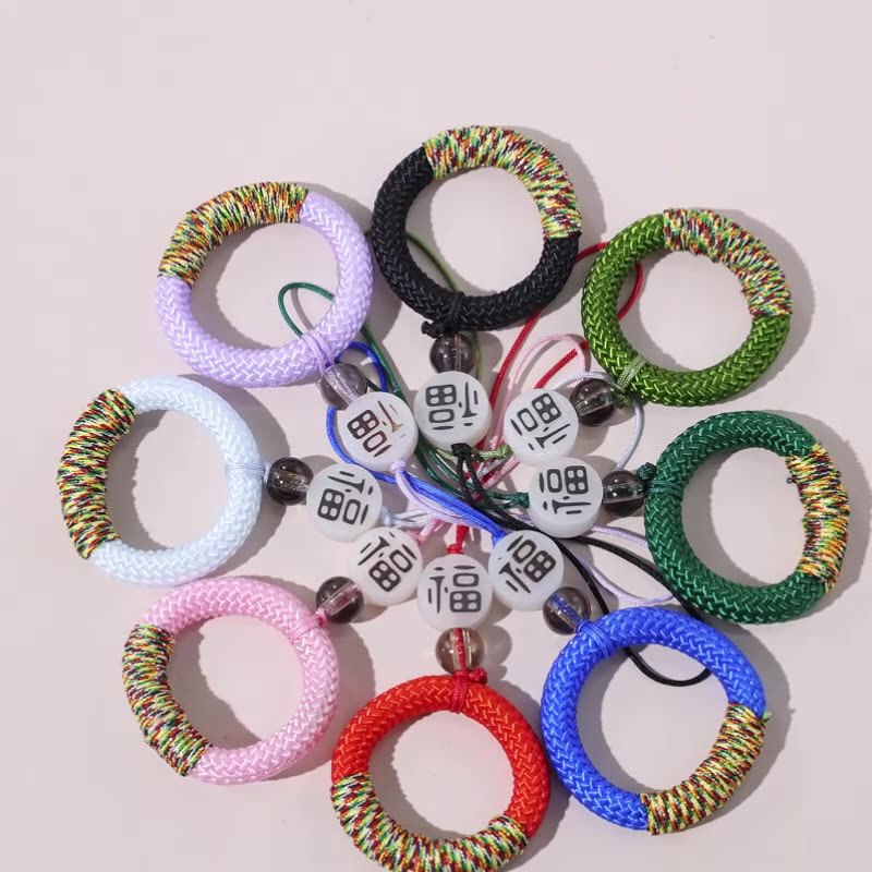 New Chinese-Style Mobile Phone Lanyard Key Ring Buckle Handmade Woven USB Flash Drive Bag Cup Pendant Mobile Phone Chain Small Accessory New Chinese-Style Mobile Phone Lanyard Key Ring Buckle Handmade Woven USB Flash Drive Bag Cup Pendant Mobile Phone Chain Small Accessory