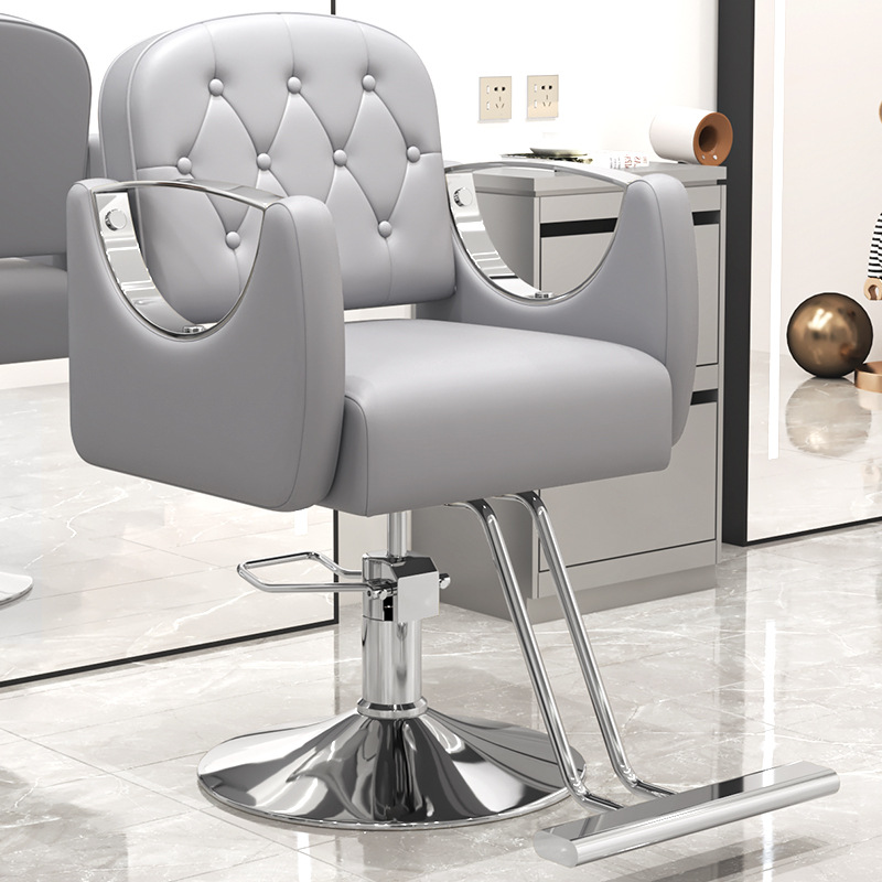 Fábrica directa de sillas de peluquería taburetes de peluquería asiento giratorio elevador para salón de peluquería silla de corte de pelo giratorio