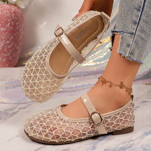 ��ʽС�����|�U����ɫ��ЬŮ2026���ļ��¿���ׁ��W��������Ь