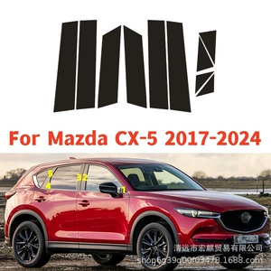 Mazda 2017-2024 yeni CX-5 üçün parlaq qara mərkəzi sütun stikeri, 2013-2016 model