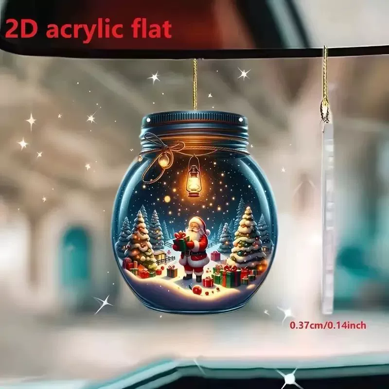 Акрилерная бутылка желаний 2D плоская подвеска автомобильная подвеска украшения