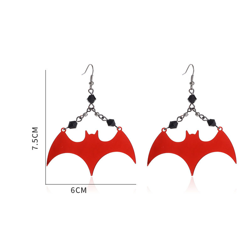 Wholesale Jewelry Cartoon Style Bat Arylic Drop Earrings display picture 1