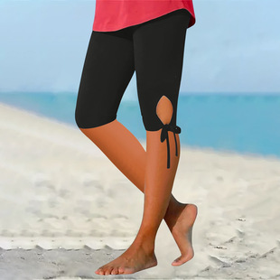 2024 Amazon AliExpress Summer Women's Plain Casual Explosions Leggings Pants (Large Spot)