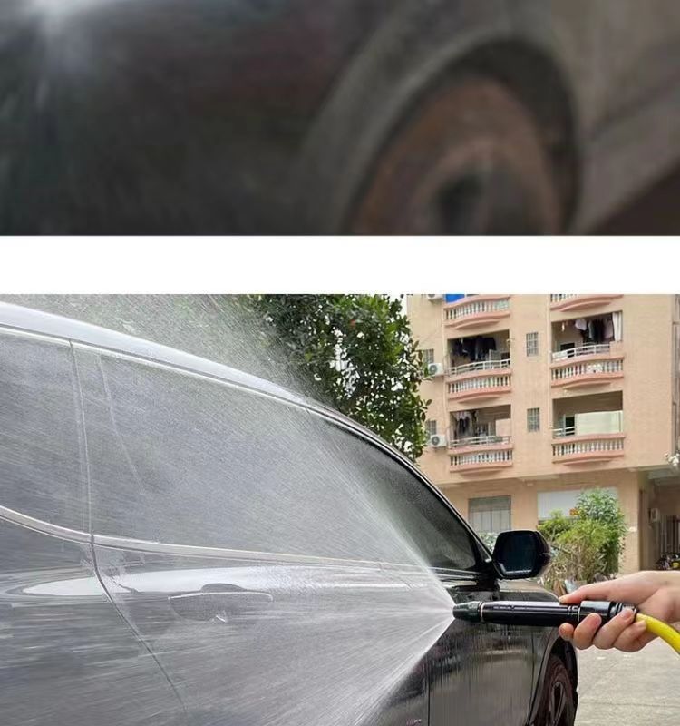 High-pressure car wash water gun home kit, portable car wash tool, splash-proof nozzle, spray gun, hose, garden watering tool