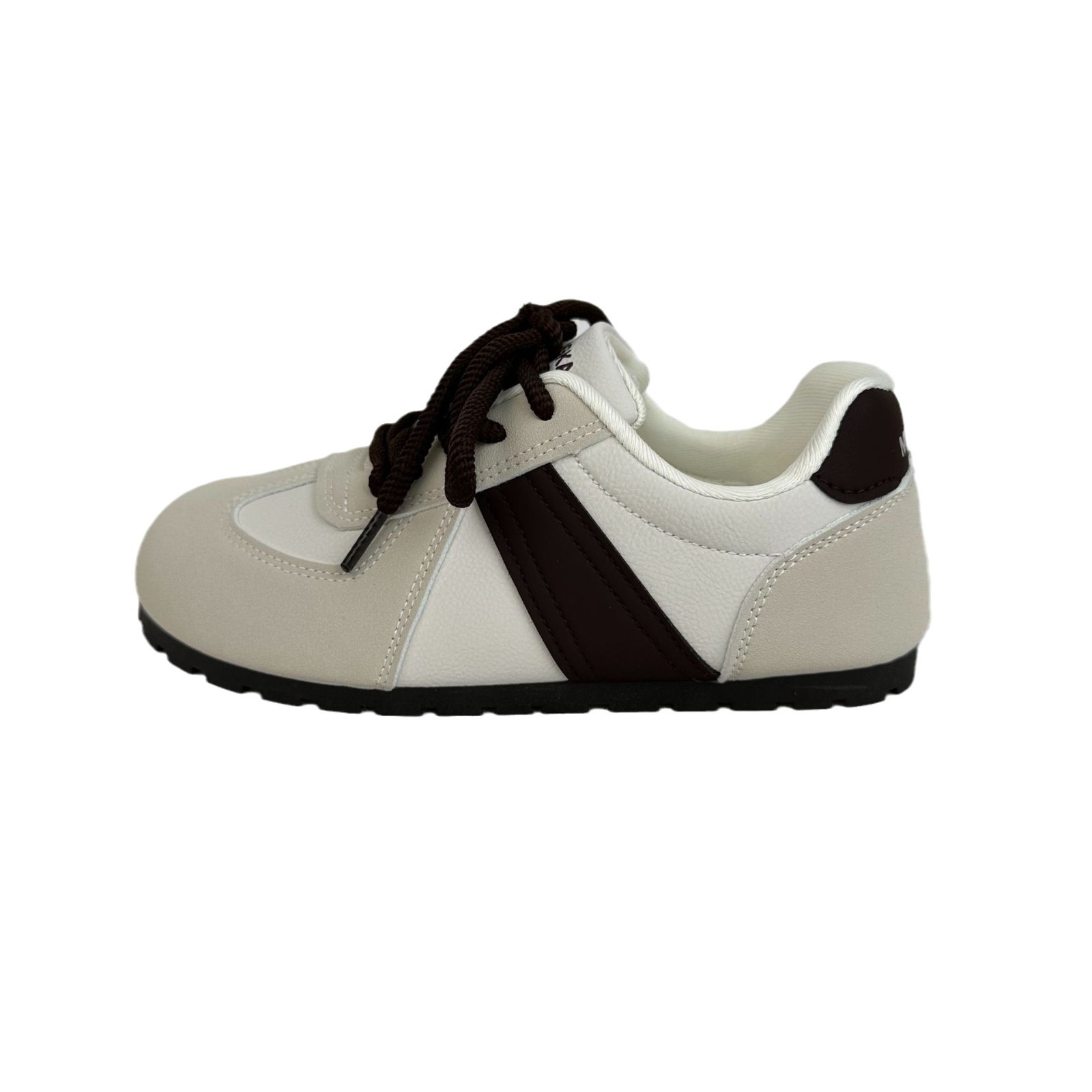 Casual Retro Commuter 2025 nuevo estilo de primavera y verano ligero de suela delgada deportes todo fósforo más terciopelo de suela plana hojaldre zapatos de entrenamiento alemán para mujer