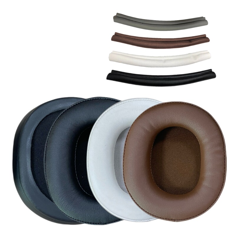 Suitable for iron triangle ATH-MSR7 M50X M20 M40 M40X headphone muffs earmuffs sponge ear cotton leather cover