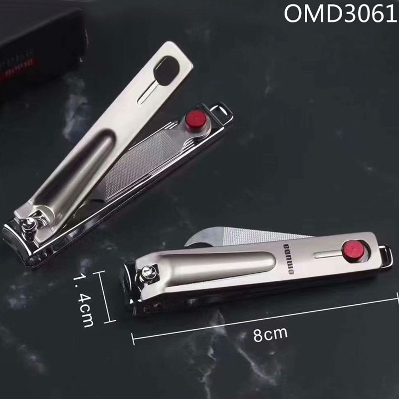 Large Nail Clippers Omeda 3061 Boxed Nail Clippers with Nail File Exquisite Nail Clippers