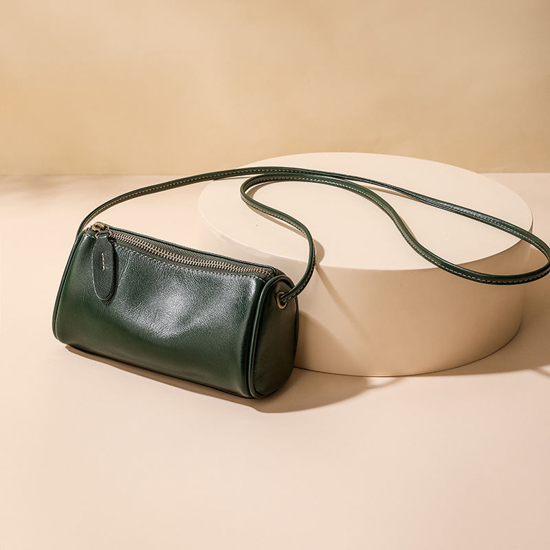 Women's Handbags 2025 New Summer Genuine Leather Phone Bag Shoulder Crossbody Pillow Small Bag - Thumbnail 2